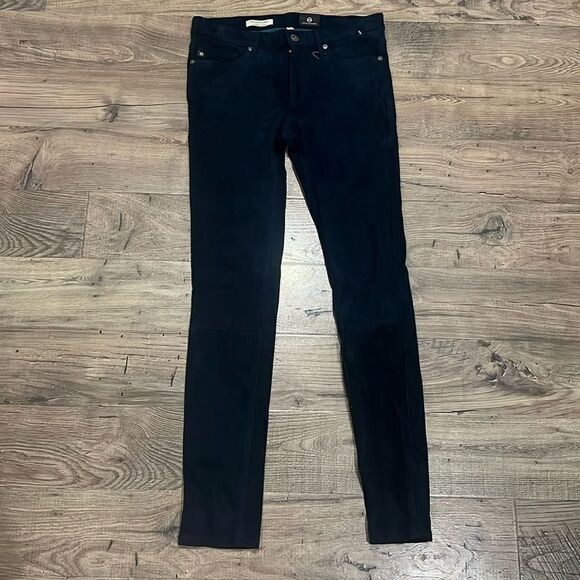 AG the legging ankle super skinny lamb leather pants - Picture 1 of 3